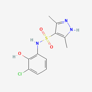 N-(3-chloro-2-hydroxyphenyl)-3,5-dimethyl-1H-pyrazole-4-sulfonamide