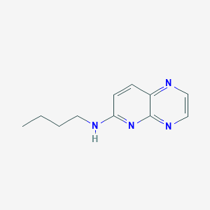 molecular formula C11H14N4 B7605351 N-butylpyrido[2,3-b]pyrazin-6-amine 