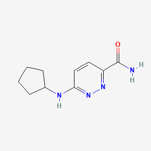 6-(Cyclopentylamino)pyridazine-3-carboxamide