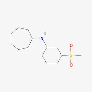 N-(3-methylsulfonylcyclohexyl)cycloheptanamine