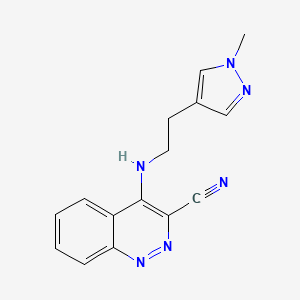 4-[2-(1-Methylpyrazol-4-yl)ethylamino]cinnoline-3-carbonitrile