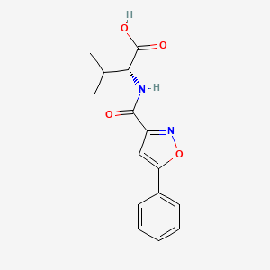 (2R)-3-methyl-2-[(5-phenyl-1,2-oxazole-3-carbonyl)amino]butanoic acid