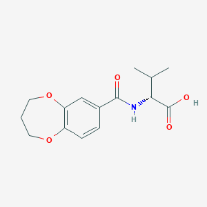 (2R)-2-(3,4-dihydro-2H-1,5-benzodioxepine-7-carbonylamino)-3-methylbutanoic acid