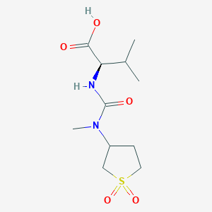 (2R)-2-[[(1,1-dioxothiolan-3-yl)-methylcarbamoyl]amino]-3-methylbutanoic acid