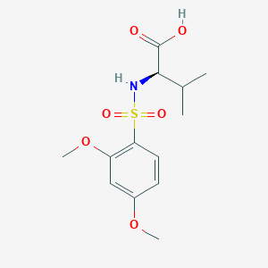 (2R)-2-[(2,4-dimethoxyphenyl)sulfonylamino]-3-methylbutanoic acid