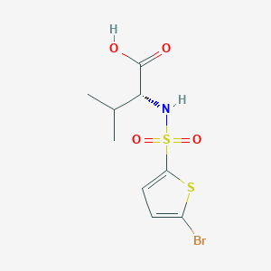 (2R)-2-[(5-bromothiophen-2-yl)sulfonylamino]-3-methylbutanoic acid