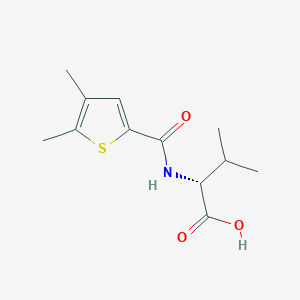 (2R)-2-[(4,5-dimethylthiophene-2-carbonyl)amino]-3-methylbutanoic acid