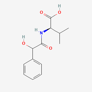 (2R)-2-[(2-hydroxy-2-phenylacetyl)amino]-3-methylbutanoic acid