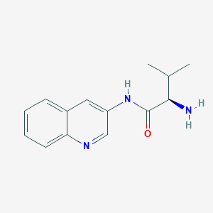 (2R)-2-amino-3-methyl-N-quinolin-3-ylbutanamide