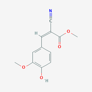 Methyl (2Z)-2-cyano-3-(4-hydroxy-3-methoxyphenyl)prop-2-enoate