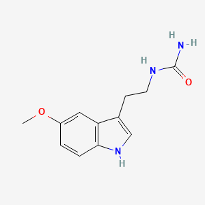 molecular formula C12H15N3O2 B7605550 [2-(5-甲氧基-1H-吲哚-3-基)-乙基]-脲 