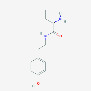 (2S)-2-amino-N-[2-(4-hydroxyphenyl)ethyl]butanamide