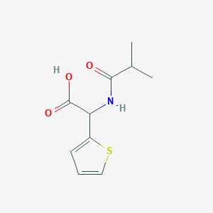 2-(2-Methylpropanoylamino)-2-thiophen-2-ylacetic acid