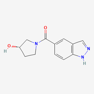 [(3S)-3-hydroxypyrrolidin-1-yl]-(1H-indazol-5-yl)methanone