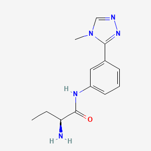 (2S)-2-amino-N-[3-(4-methyl-1,2,4-triazol-3-yl)phenyl]butanamide