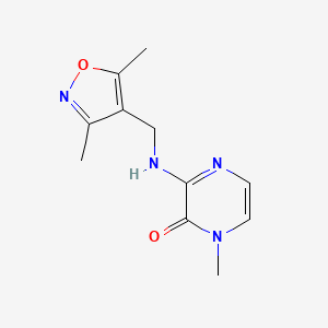 3-[(3,5-Dimethyl-1,2-oxazol-4-yl)methylamino]-1-methylpyrazin-2-one