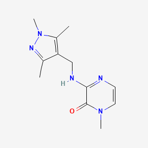 1-Methyl-3-[(1,3,5-trimethylpyrazol-4-yl)methylamino]pyrazin-2-one