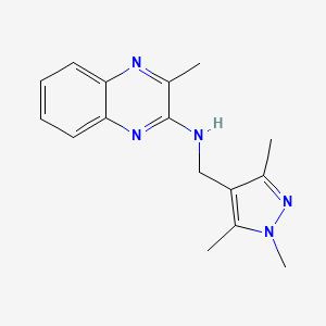 3-methyl-N-[(1,3,5-trimethylpyrazol-4-yl)methyl]quinoxalin-2-amine