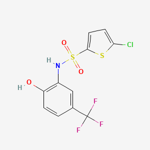 5-chloro-N-[2-hydroxy-5-(trifluoromethyl)phenyl]thiophene-2-sulfonamide