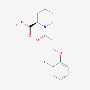 (2R)-1-[3-(2-fluorophenoxy)propanoyl]piperidine-2-carboxylic acid