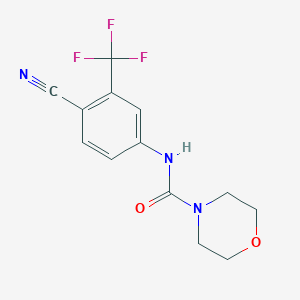 N-[4-cyano-3-(trifluoromethyl)phenyl]morpholine-4-carboxamide