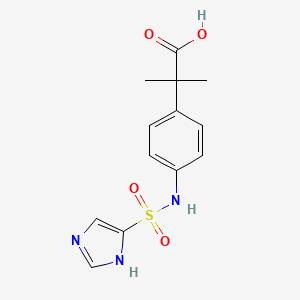 2-[4-(1H-imidazol-5-ylsulfonylamino)phenyl]-2-methylpropanoic acid