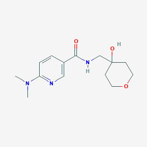 molecular formula C14H21N3O3 B7605726 6-(dimethylamino)-N-[(4-hydroxyoxan-4-yl)methyl]pyridine-3-carboxamide 