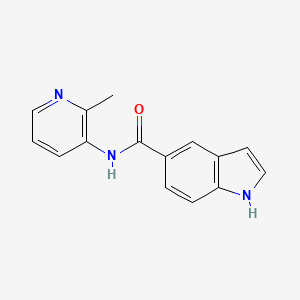 molecular formula C15H13N3O B7605794 N-(2-methylpyridin-3-yl)-1H-indole-5-carboxamide 