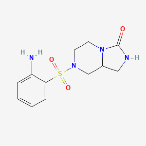 7-(2-Aminophenyl)sulfonyl-1,2,5,6,8,8a-hexahydroimidazo[1,5-a]pyrazin-3-one