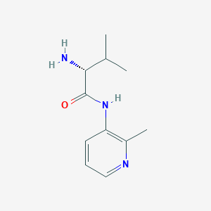 molecular formula C11H17N3O B7605807 (2R)-2-amino-3-methyl-N-(2-methylpyridin-3-yl)butanamide 