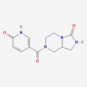 7-(6-oxo-1H-pyridine-3-carbonyl)-1,2,5,6,8,8a-hexahydroimidazo[1,5-a]pyrazin-3-one