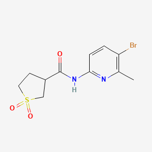 N-(5-bromo-6-methylpyridin-2-yl)-1,1-dioxothiolane-3-carboxamide