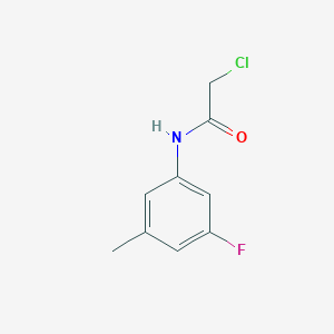 molecular formula C9H9ClFNO B7605881 2-chloro-N-(3-fluoro-5-methylphenyl)acetamide 