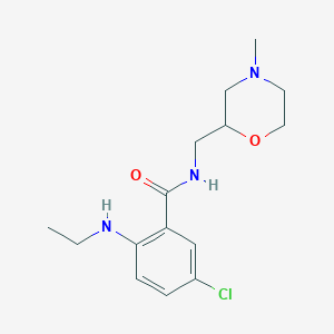 5-chloro-2-(ethylamino)-N-[(4-methylmorpholin-2-yl)methyl]benzamide