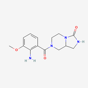 7-(2-Amino-3-methoxybenzoyl)-1,2,5,6,8,8a-hexahydroimidazo[1,5-a]pyrazin-3-one