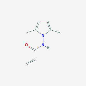 molecular formula C9H12N2O B7605914 N-(2,5-dimethylpyrrol-1-yl)prop-2-enamide 