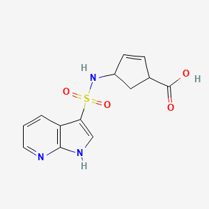 4-(1H-pyrrolo[2,3-b]pyridin-3-ylsulfonylamino)cyclopent-2-ene-1-carboxylic acid