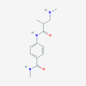 N-methyl-4-[[2-methyl-3-(methylamino)propanoyl]amino]benzamide