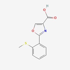 2-(2-Methylsulfanylphenyl)-1,3-oxazole-4-carboxylic acid