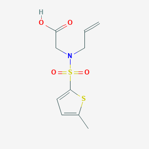 2-[(5-Methylthiophen-2-yl)sulfonyl-prop-2-enylamino]acetic acid