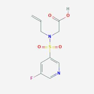 molecular formula C10H11FN2O4S B7606237 2-[(5-Fluoropyridin-3-yl)sulfonyl-prop-2-enylamino]acetic acid 