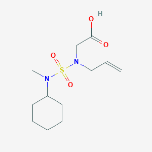 2-[[Cyclohexyl(methyl)sulfamoyl]-prop-2-enylamino]acetic acid