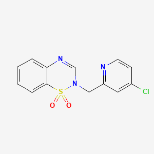 2-[(4-Chloropyridin-2-yl)methyl]-1lambda6,2,4-benzothiadiazine 1,1-dioxide