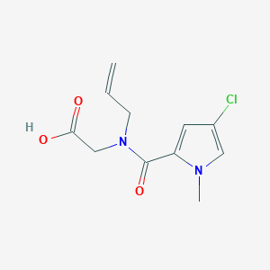 2-[(4-Chloro-1-methylpyrrole-2-carbonyl)-prop-2-enylamino]acetic acid