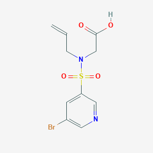 2-[(5-Bromopyridin-3-yl)sulfonyl-prop-2-enylamino]acetic acid