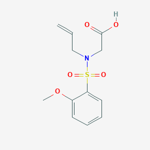 2-[(2-Methoxyphenyl)sulfonyl-prop-2-enylamino]acetic acid