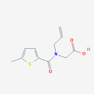 2-[(5-Methylthiophene-2-carbonyl)-prop-2-enylamino]acetic acid