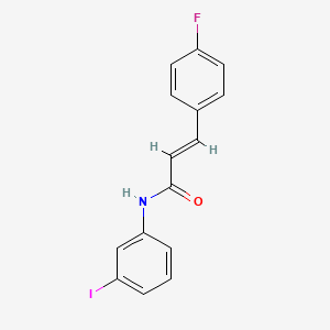 molecular formula C15H11FINO B7606369 (E)-3-(4-fluorophenyl)-N-(3-iodophenyl)prop-2-enamide 