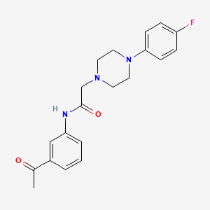 N-(3-acetylphenyl)-2-[4-(4-fluorophenyl)piperazin-1-yl]acetamide