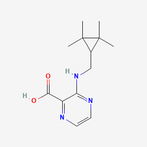 3-[(2,2,3,3-Tetramethylcyclopropyl)methylamino]pyrazine-2-carboxylic acid